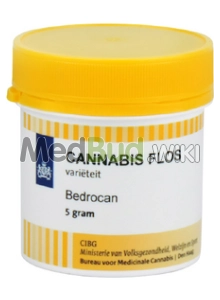 Packaging for Bedrocan Main T22:C1 Jack Herer Medical Cannabis Flower